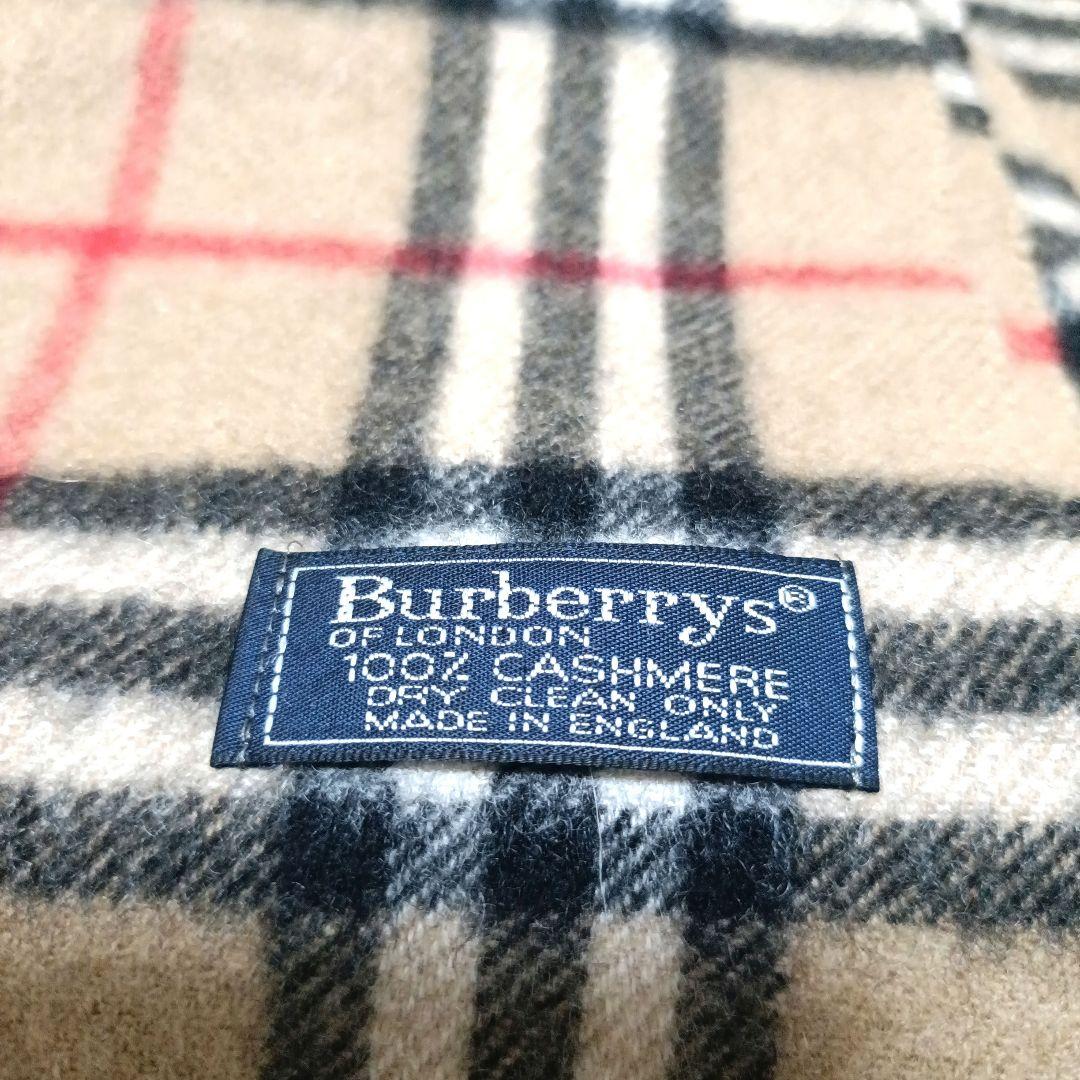 BURBERRYSバーバリーノバチェックマフラーカシミヤ100%フリンジ秋冬