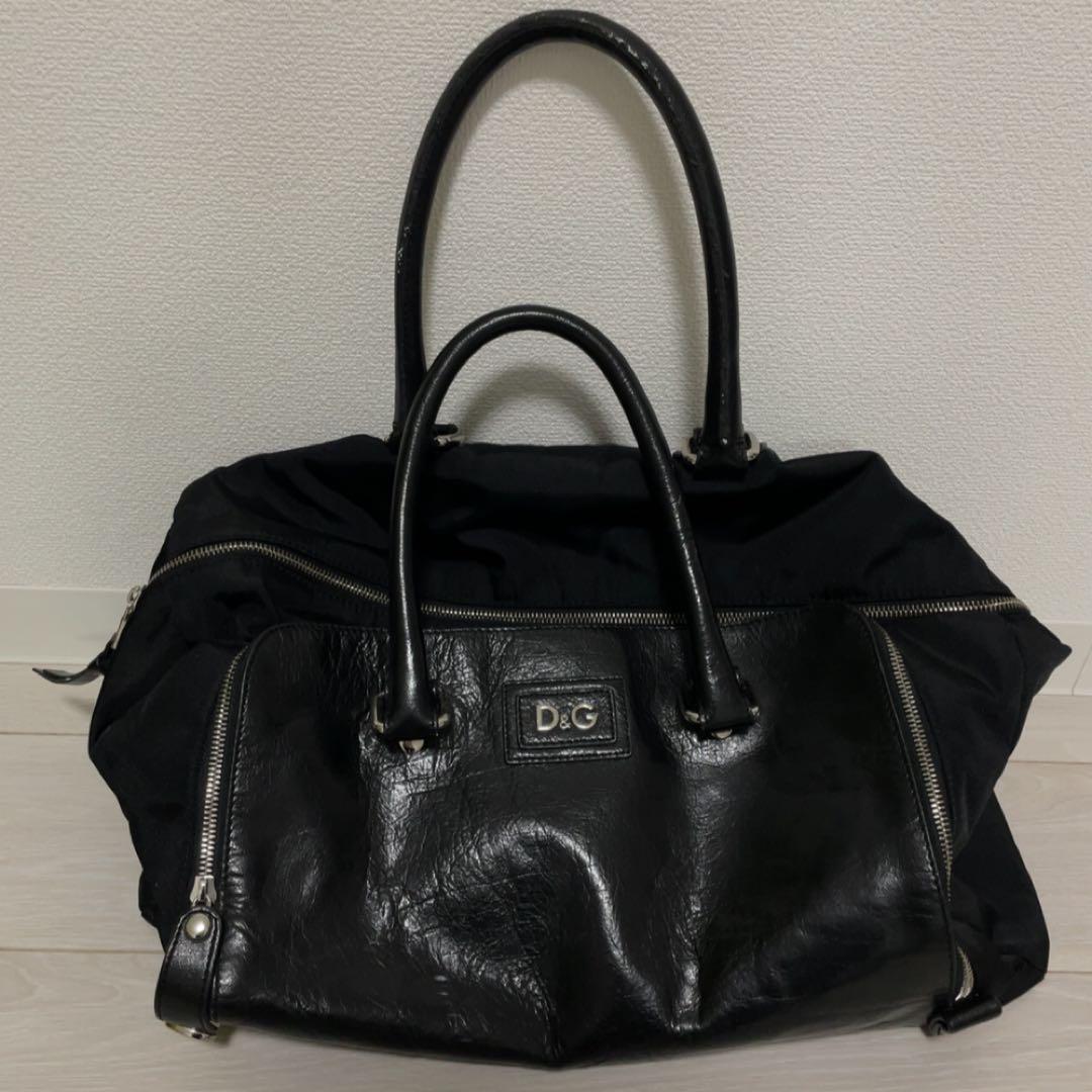 D&G ドルチェアンドガッバーナ ボストン バッグ 黒 メンズ ブラック