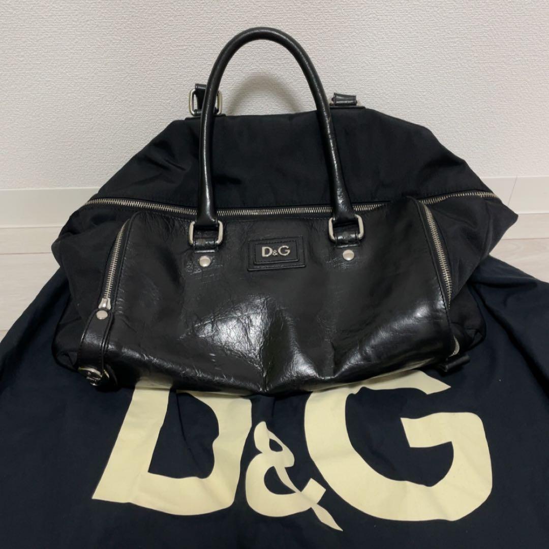 D&G ドルチェアンドガッバーナ ボストン バッグ 黒 メンズ ブラック