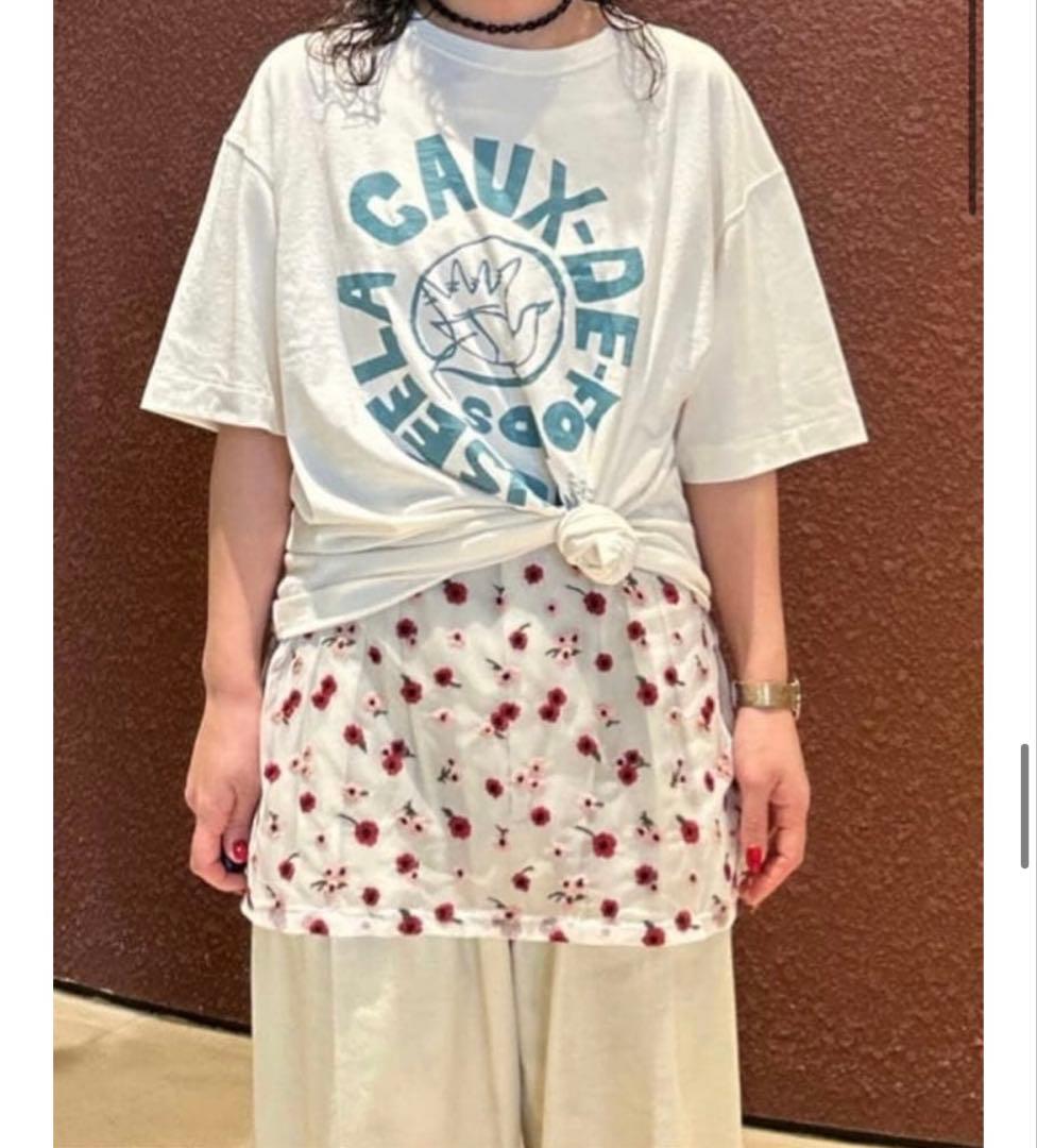 最終値下げ　ビューティアンドユース6 ロク　花柄キャミワンピース