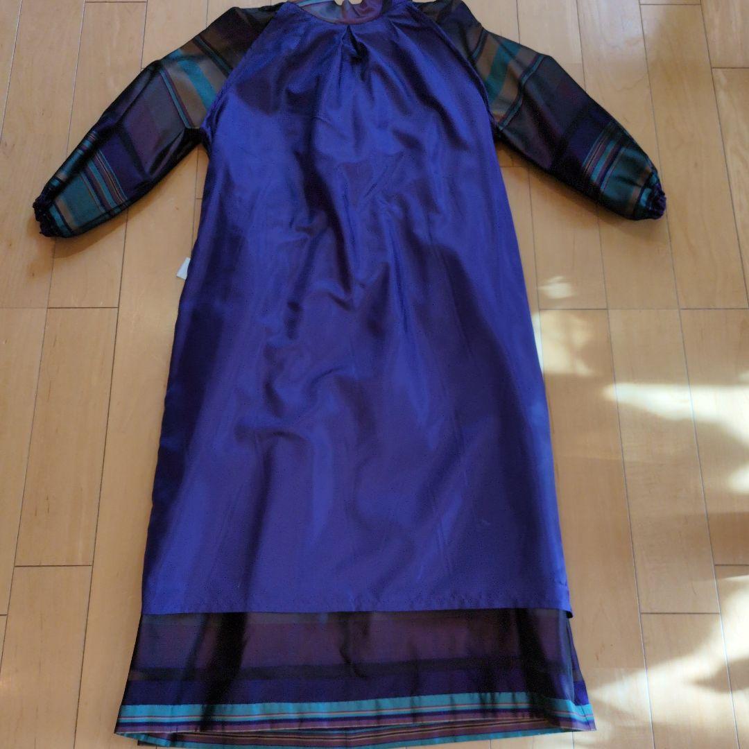 美品シルクストライプワンピース　38
