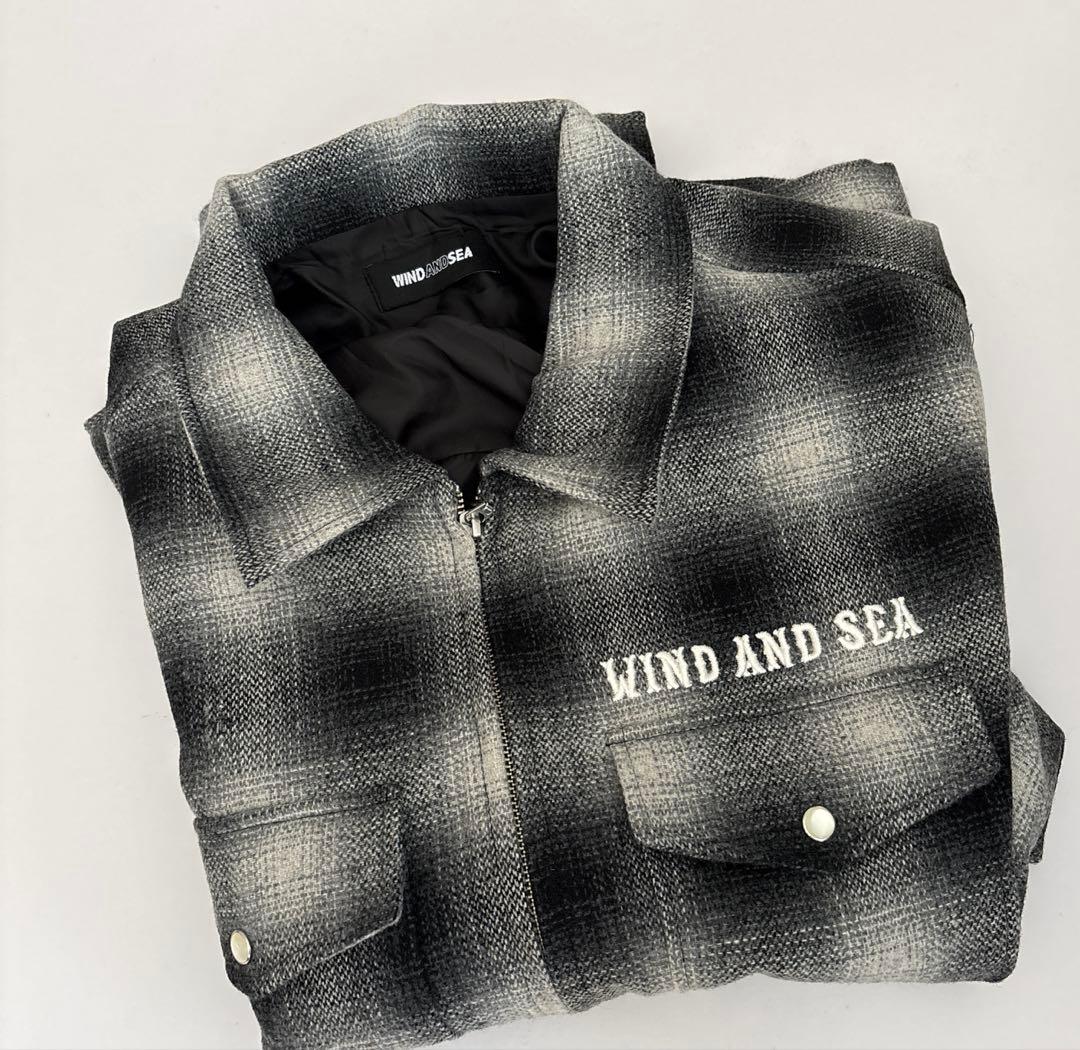 Lサイズ　26SS wind and sea ジャケット　春夏　ブラック系