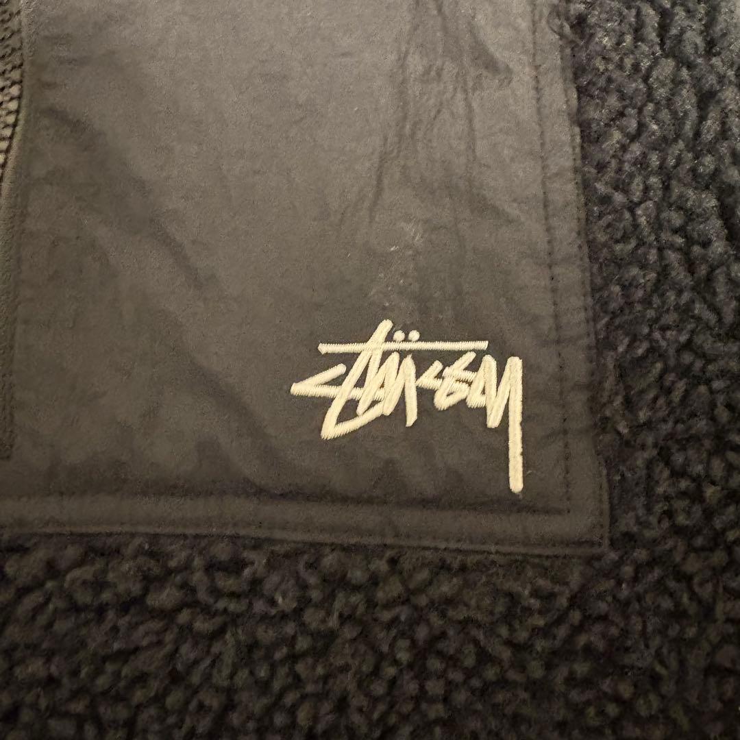 Stussy ブラック フリースベスト値下げ交渉可能です