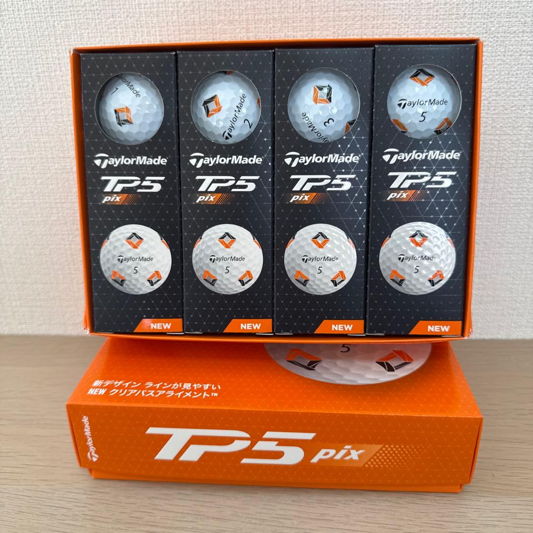 TaylorMade TP5 pix ゴルフボール 12個入りx 2箱セット