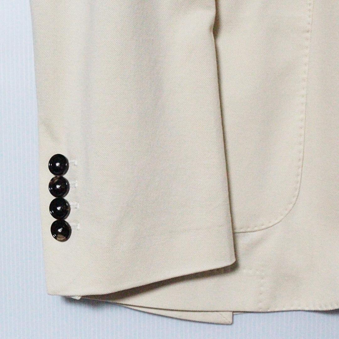 未使用 チルコロ1901 ストレッチ鹿の子 ジャケット 52（2XL）アイボリー