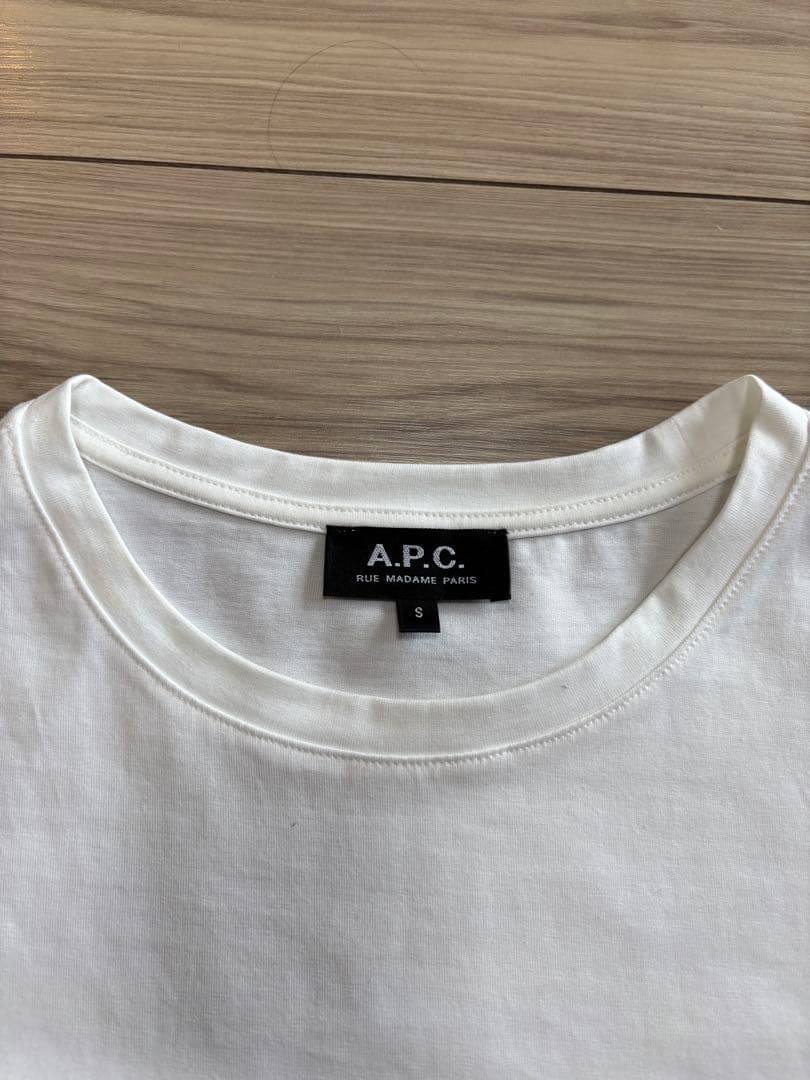 A.P.C. アーペーセー 半袖Tシャツ　ホワイト　メンズS・ユニセックス