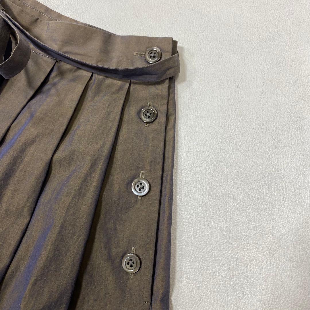 スカート MARGARET HOWELL COTTON PLEATED SKIRT