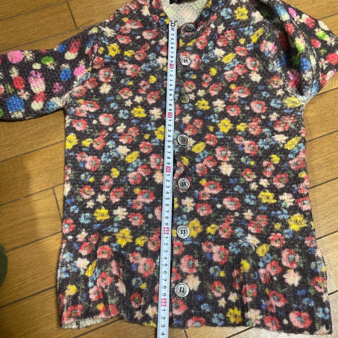 ぎゅぎゅ　トリコ コムデギャルソン 花柄ニットカーディガン