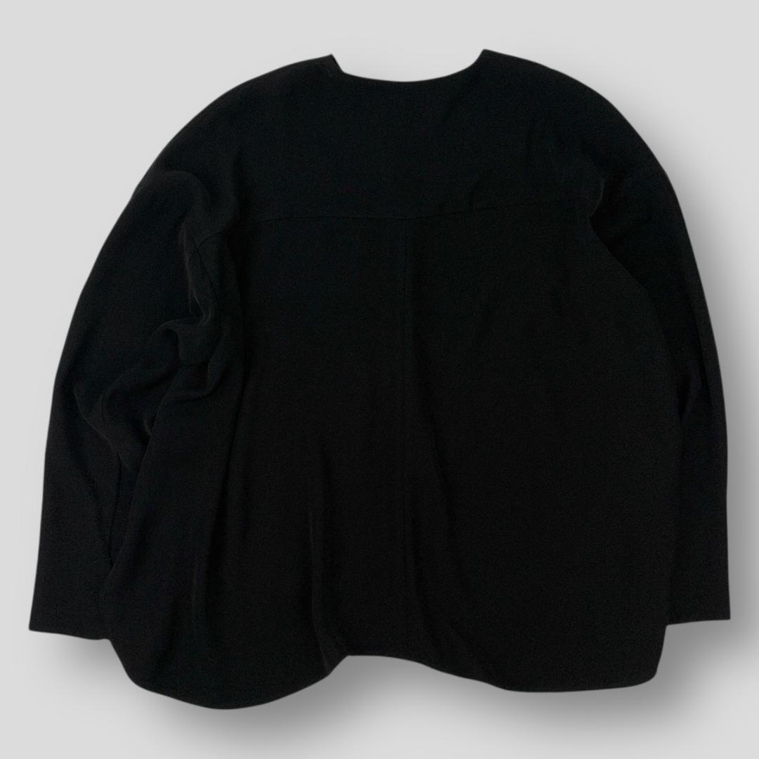 極美品 ENFOLD 24AW ASYMMETRY JACKET 38 ブラック