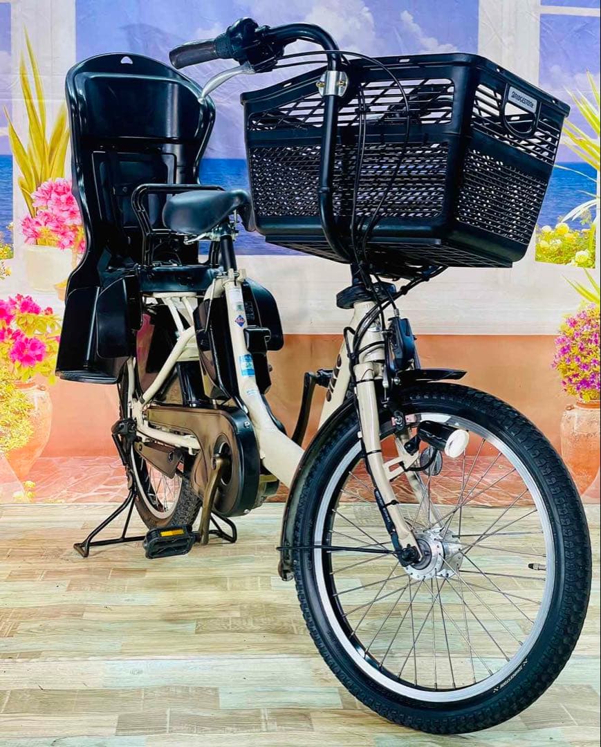 どら 　BIKKE 13AH⭐️ブリヂストン子供乗せ電動自転車Y3263