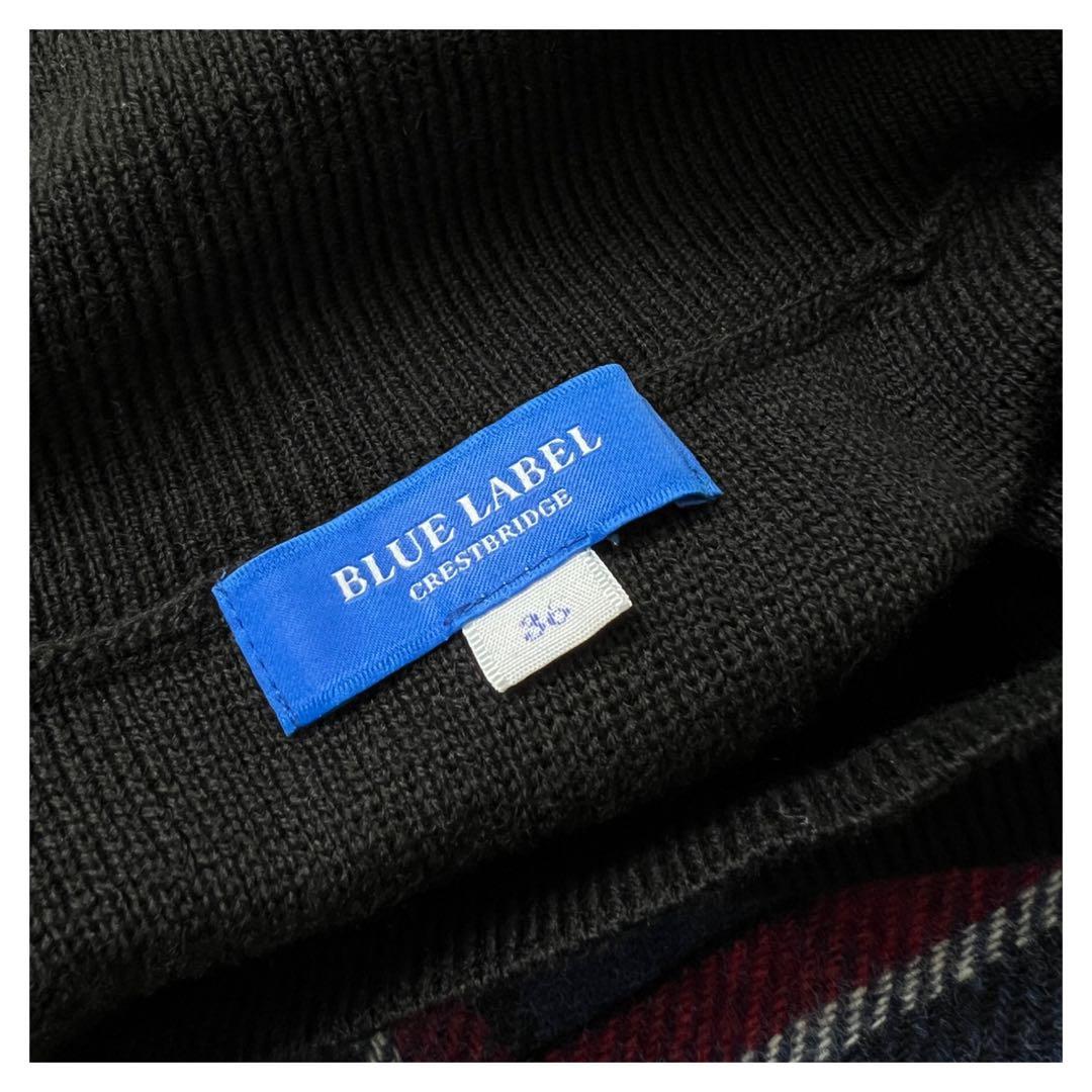【美品】ブルーレーベルクレストブリッジ　　チェック柄　バックリボン　ワンピース
