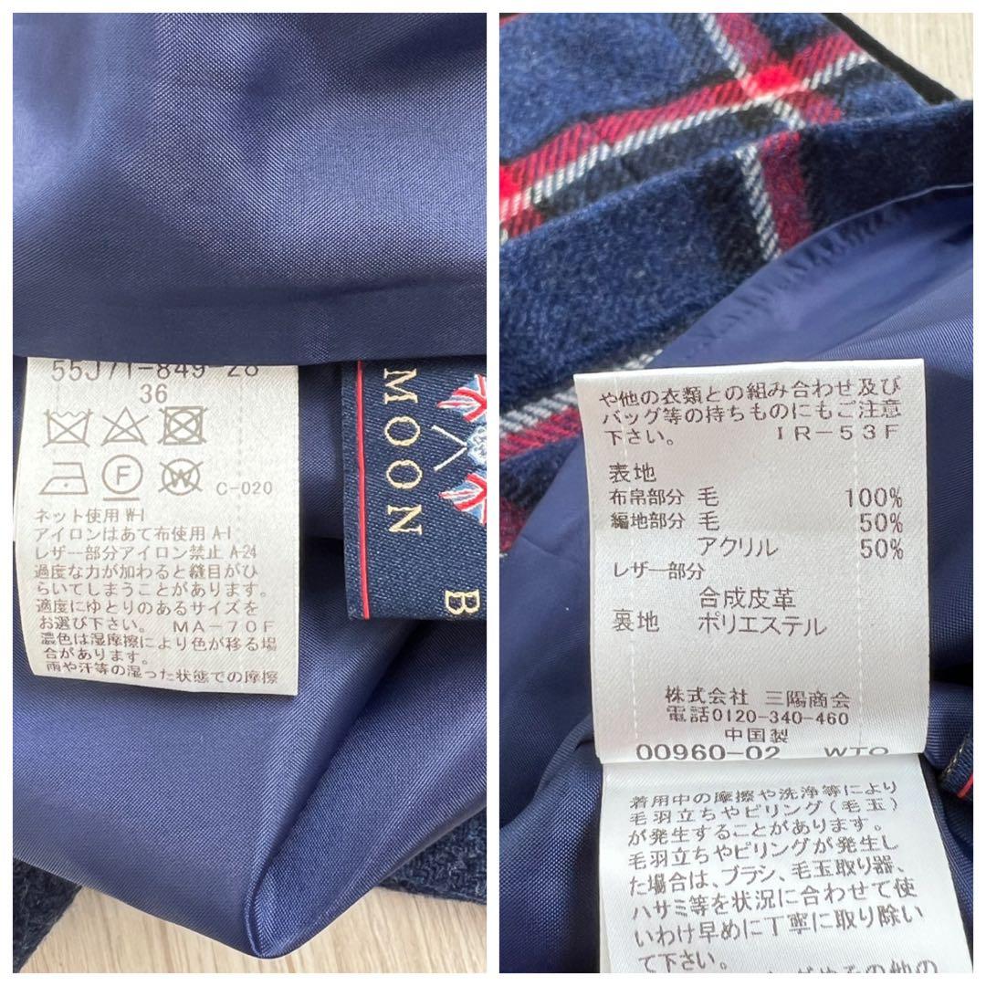 【美品】ブルーレーベルクレストブリッジ　　チェック柄　バックリボン　ワンピース