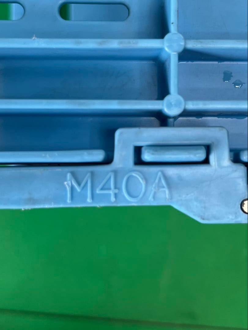 折りたたみ　プラスチックコンテナ 10個セット　収納コンテナ　M-40A