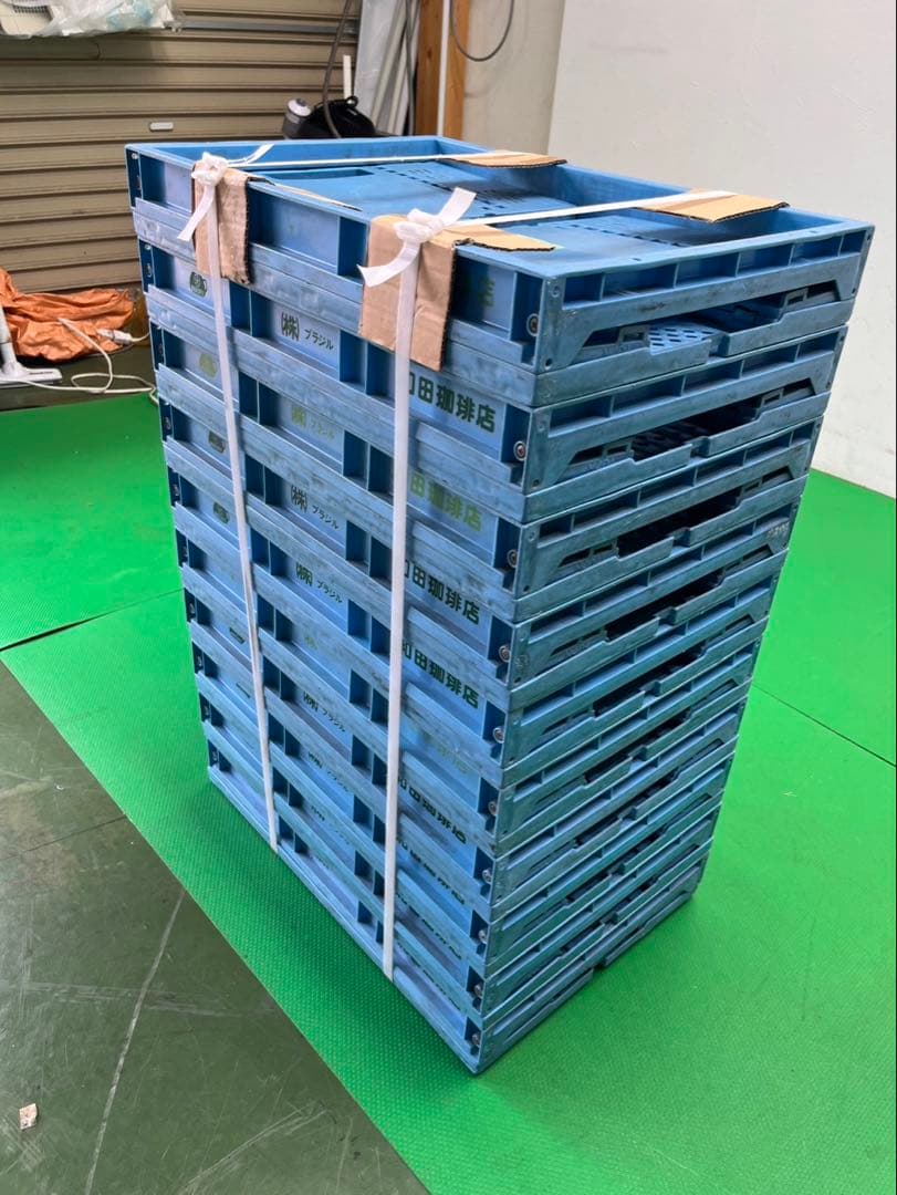 折りたたみ　プラスチックコンテナ 10個セット　収納コンテナ　M-40A