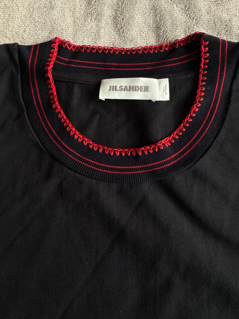 JIL SANDER 刺繍デザインTシャツ　XL イタリア製