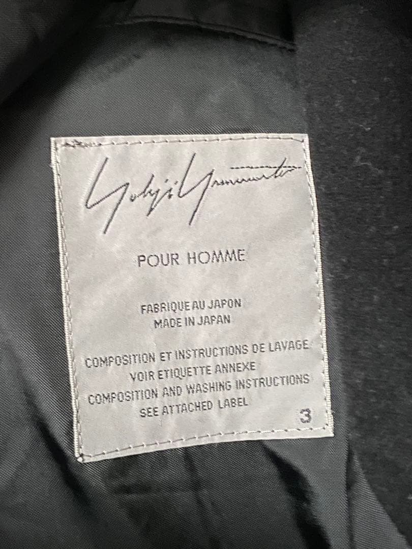 Yohji Yamoto Pour Homme モッズコート 04AW ブラック