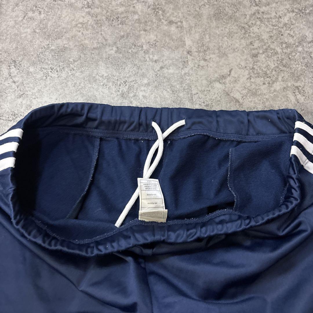 archive y2k adidas トラックパンツ　フレア　ネイビー　L