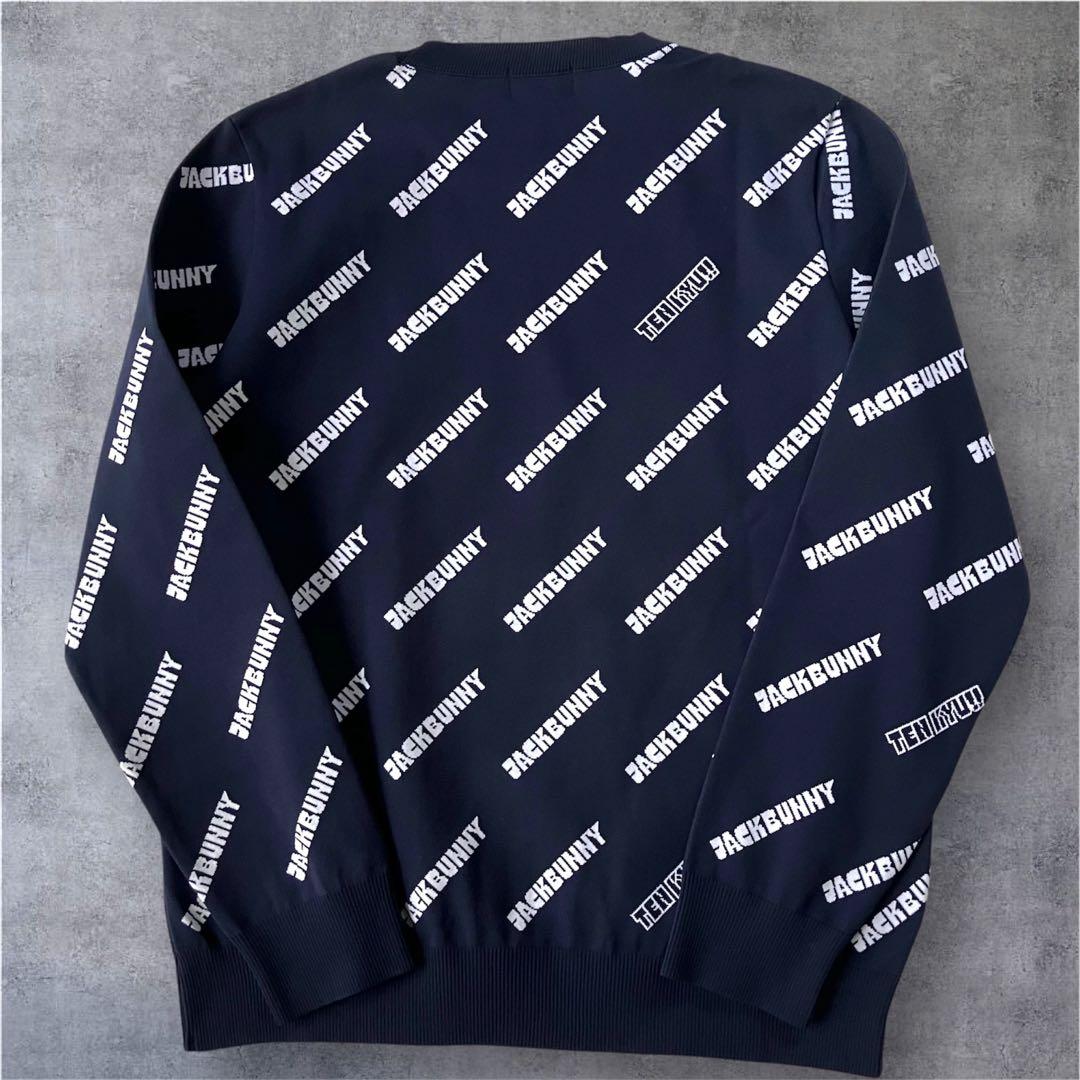 【新品】ジャックバニー 2023年　AmossaSL ニット(5)L/紺　日本製