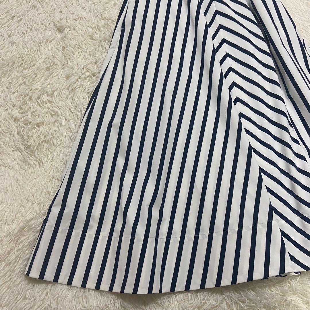★JENNEジェンヌ★ロングスカート　シャープボーダーAラインスカート