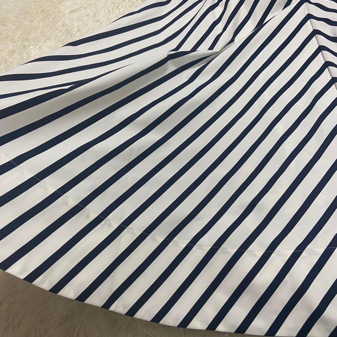 ★JENNEジェンヌ★ロングスカート　シャープボーダーAラインスカート