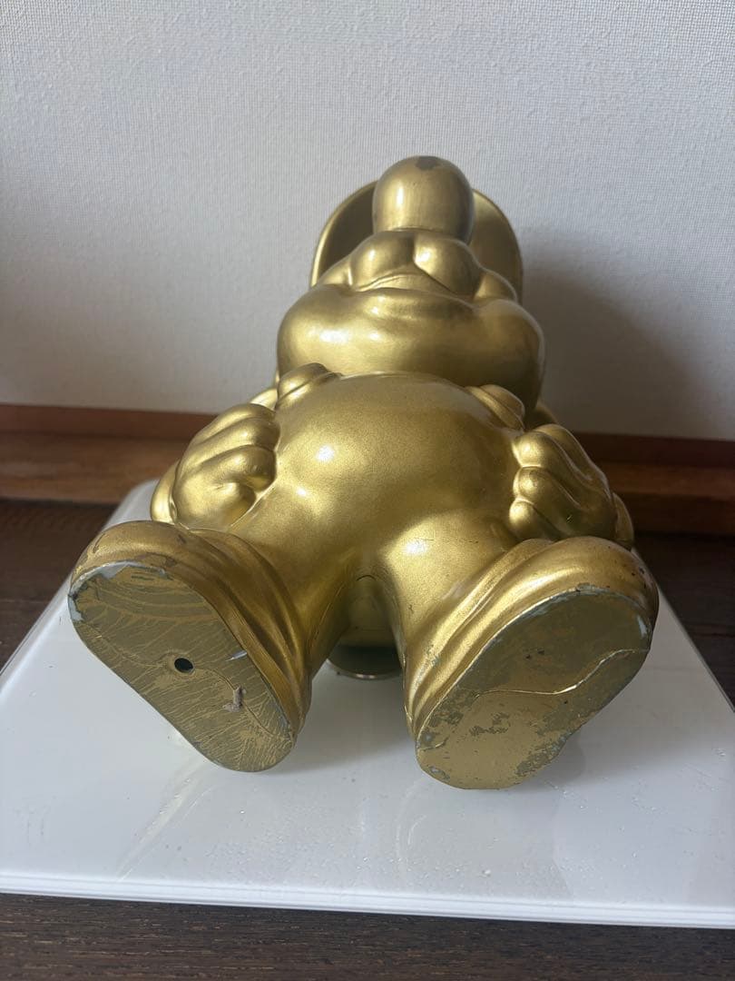 【非売品】任天堂特約店金のマリオ像　Golden Mario Statue