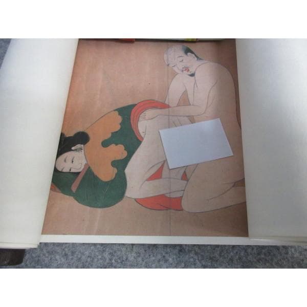 春画版画プリント元禄絵巻物5枚 [B27032]
