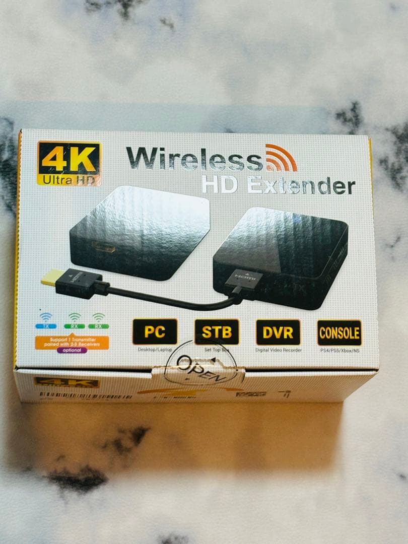 ワイヤレスHDMI 送信機 受信機 hdmi 無線4Kデコード 4K出力
