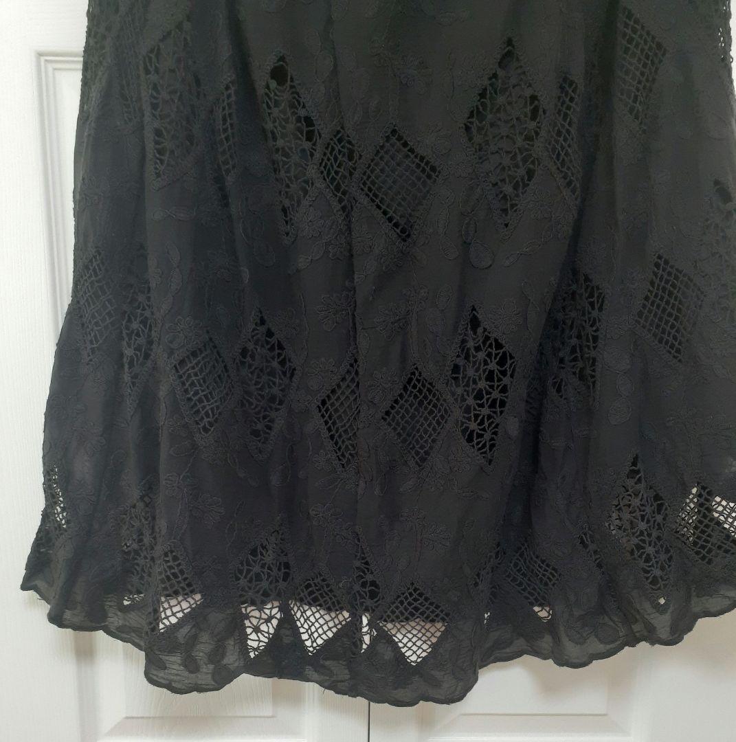 完売品《natural by clip》人気のカットワークレーススカート
