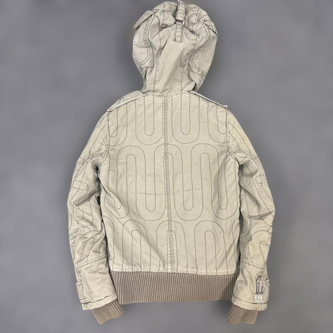 G-STAR RAW グランジ y2k フード付き ミリタリージャケット