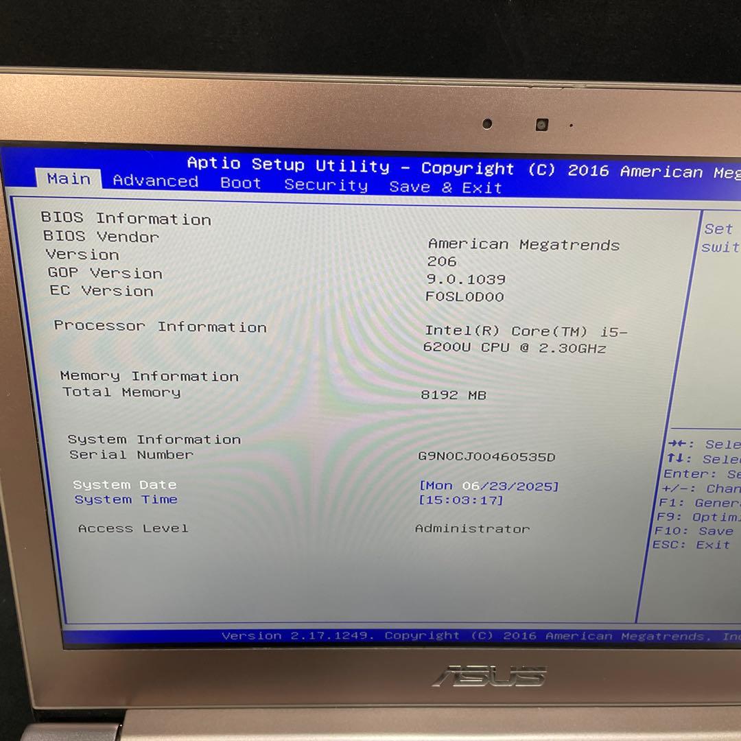 ASUS UX303U ノート型パソコン　619