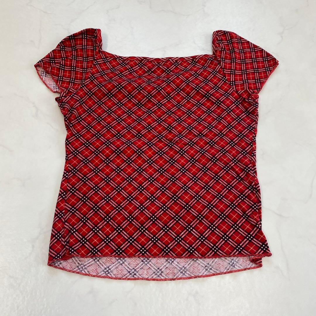 美品★BURBERRYブルーレーベル パフスリーブ カットソー ノバチェック M