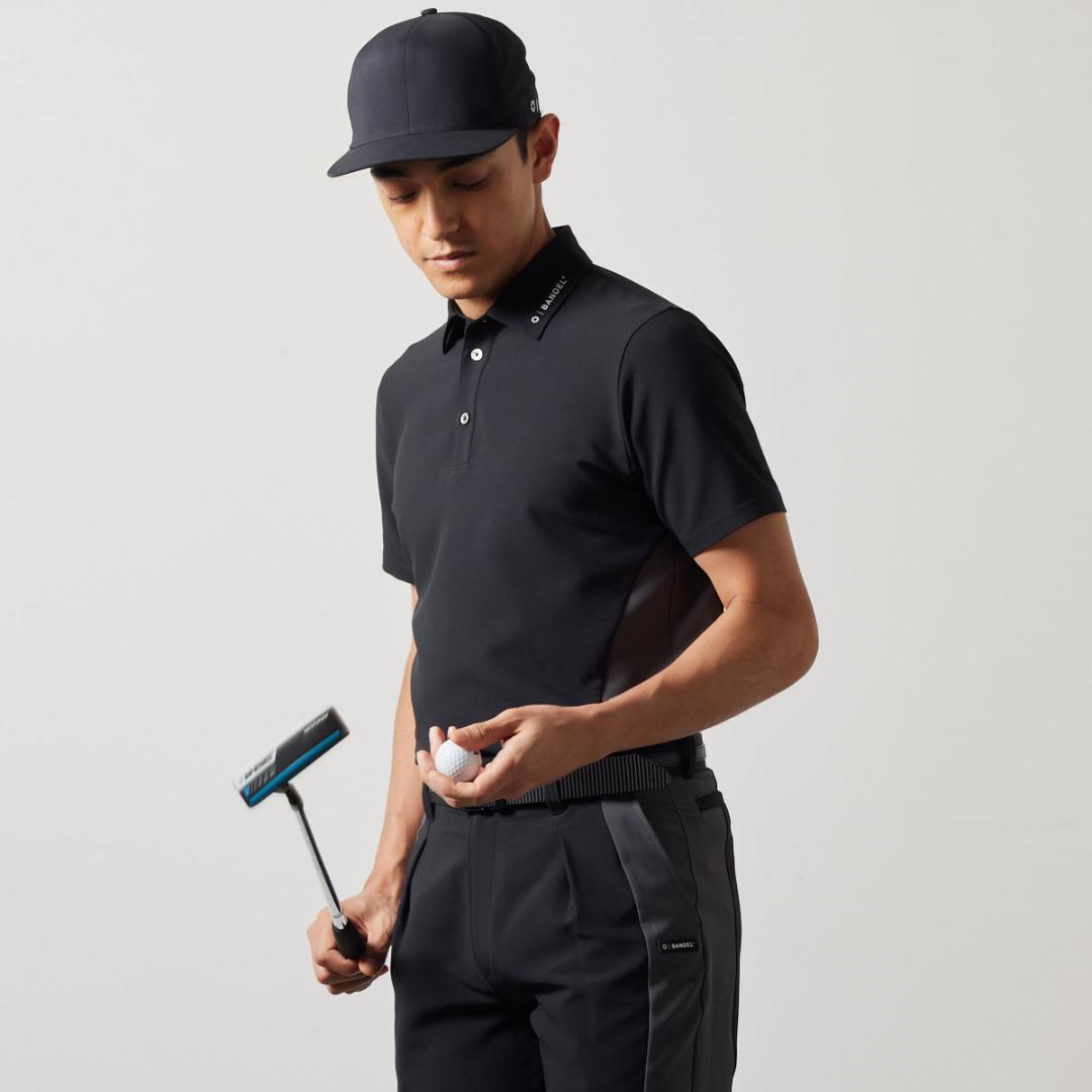 ぴ*ん様 バンデルBANDEL golfゴルフLサイズ/ブラック黒Tシャツ半袖ポ