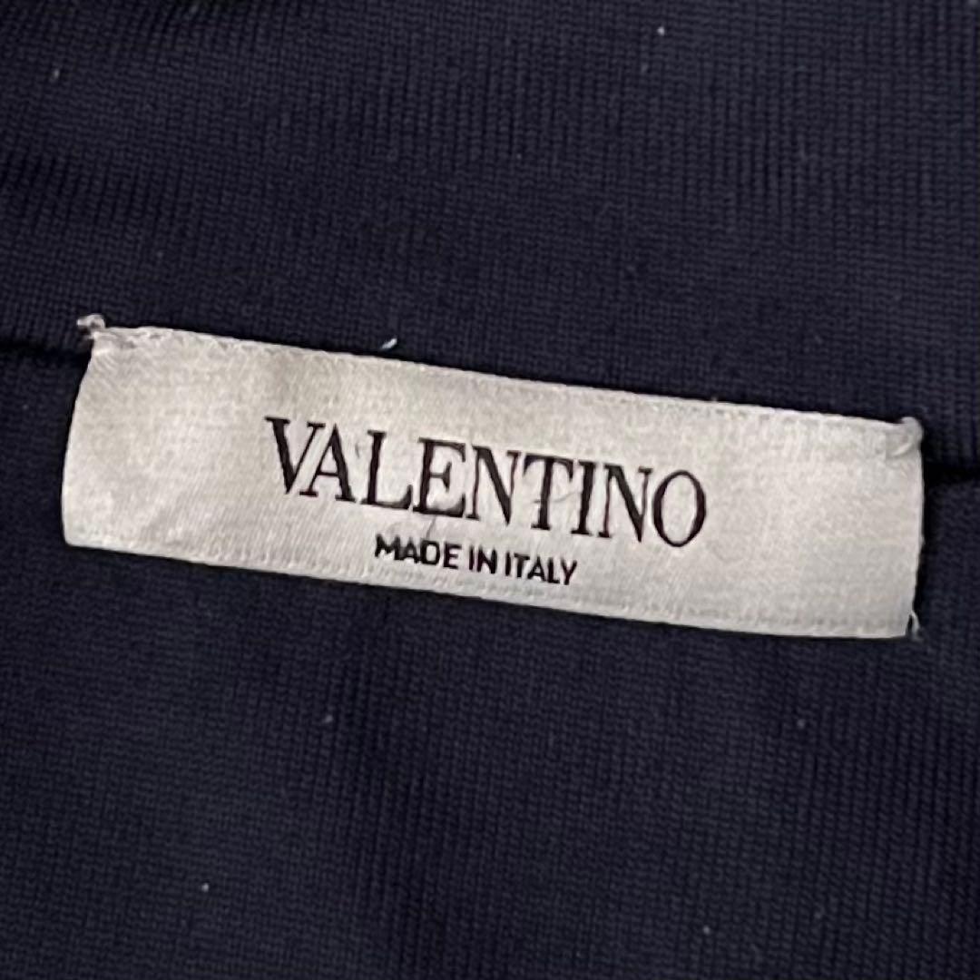 現行品 VALENTINO トラックジャケット ブルゾン ロゴ入 ネイビー 近年