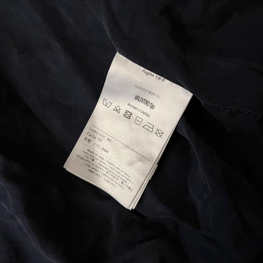 現行品 VALENTINO トラックジャケット ブルゾン ロゴ入 ネイビー 近年