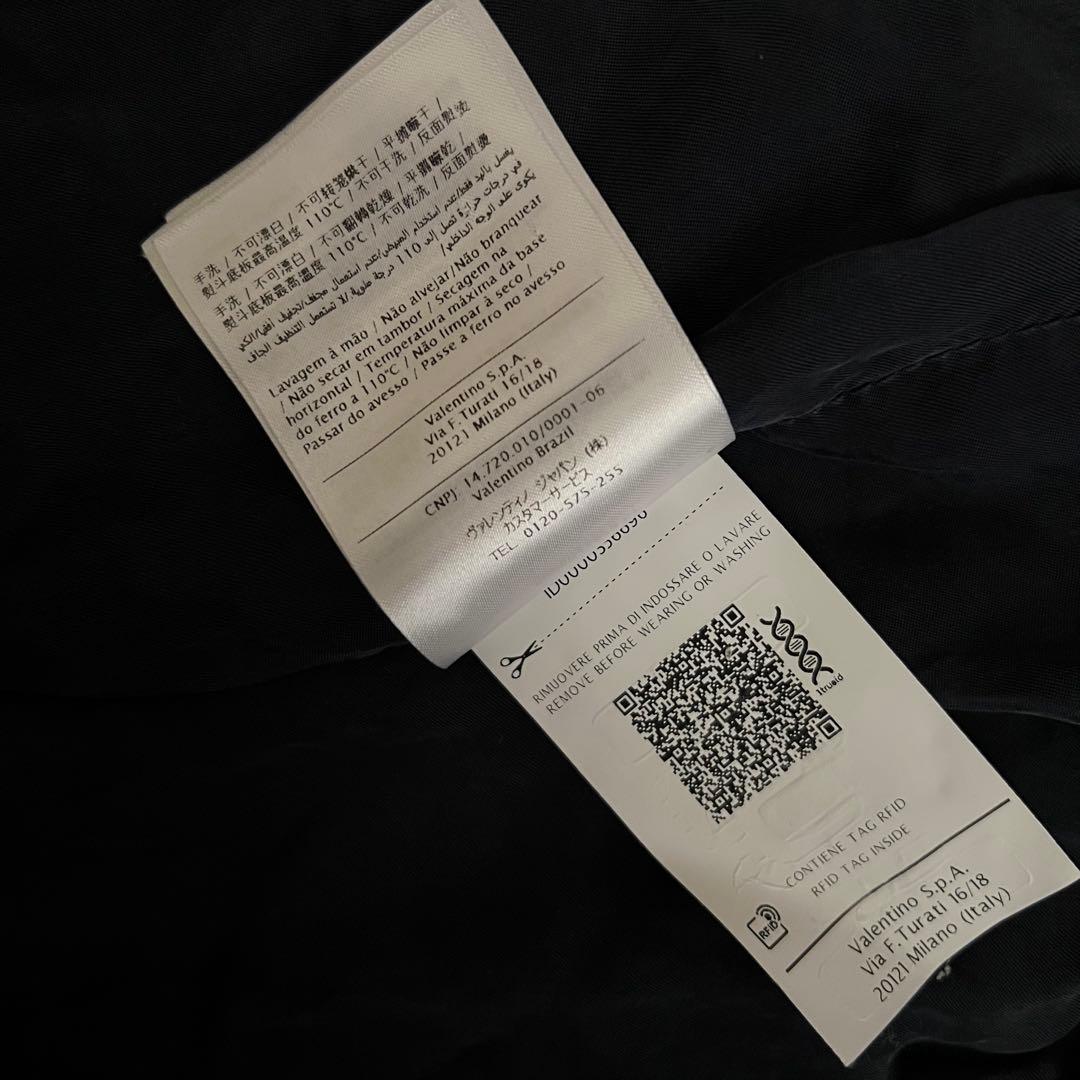 現行品 VALENTINO トラックジャケット ブルゾン ロゴ入 ネイビー 近年