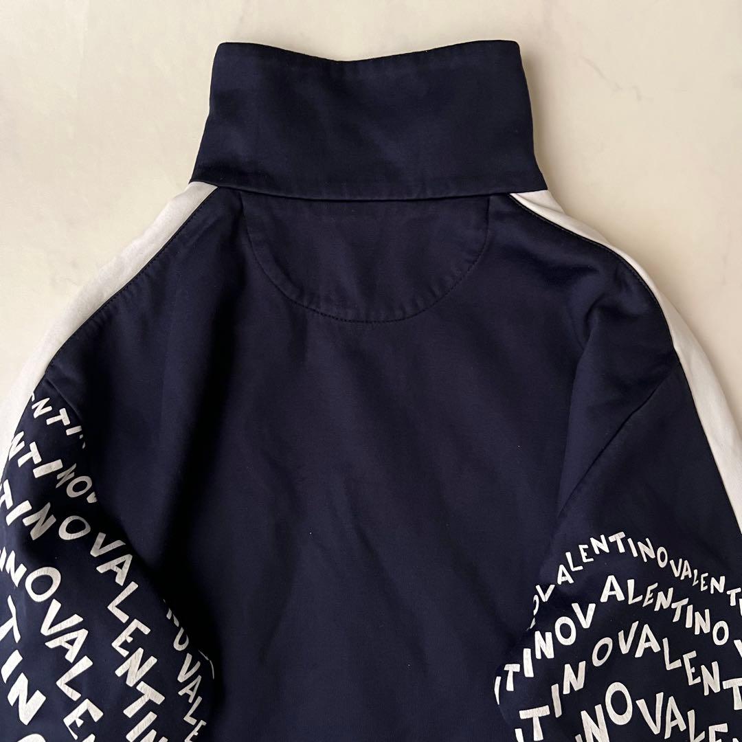 現行品 VALENTINO トラックジャケット ブルゾン ロゴ入 ネイビー 近年