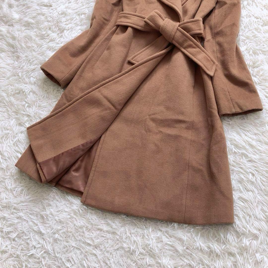 大きいサイズ✨ラルフローレン ロングコート ブラウン ベルト カシミヤ L