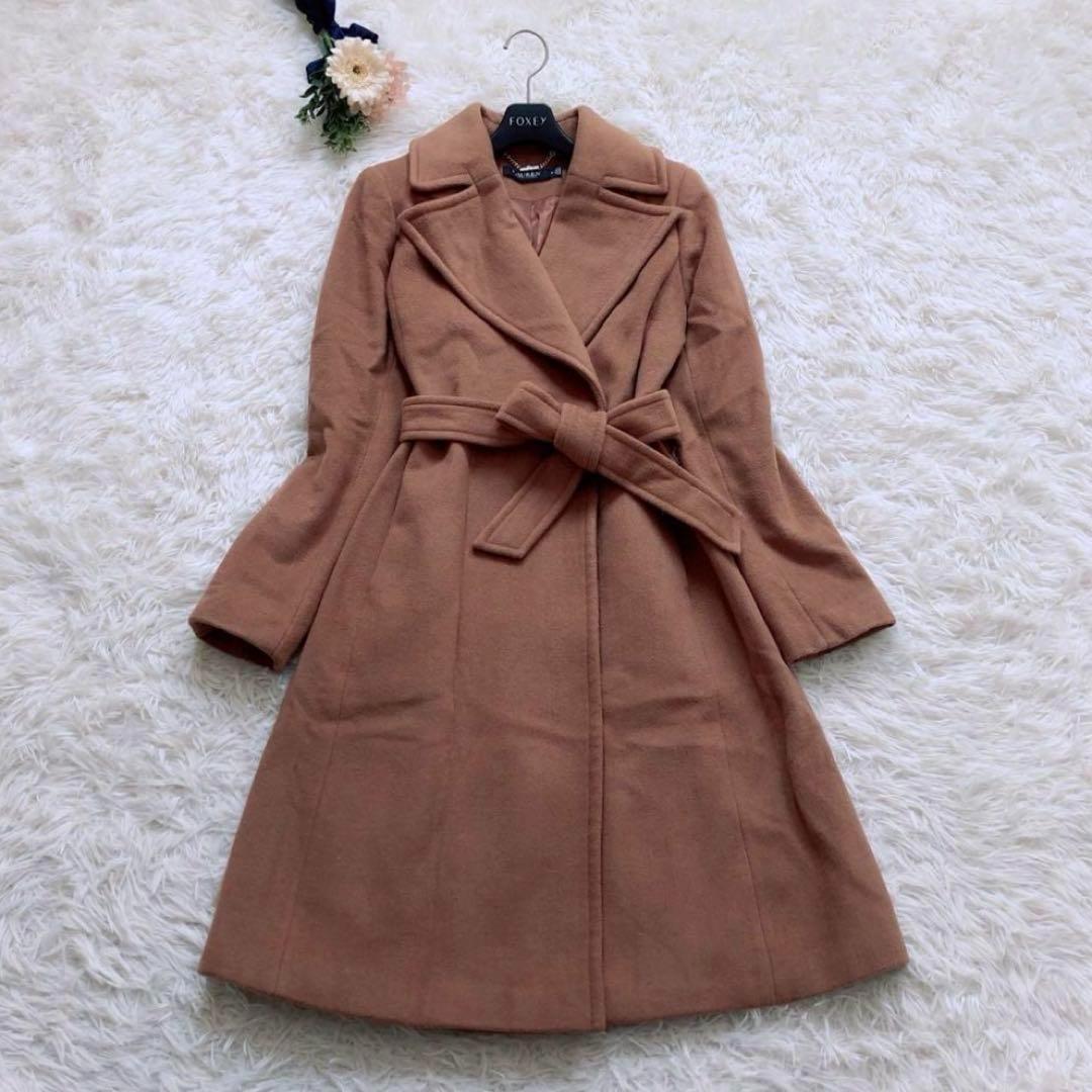 大きいサイズ✨ラルフローレン ロングコート ブラウン ベルト カシミヤ L