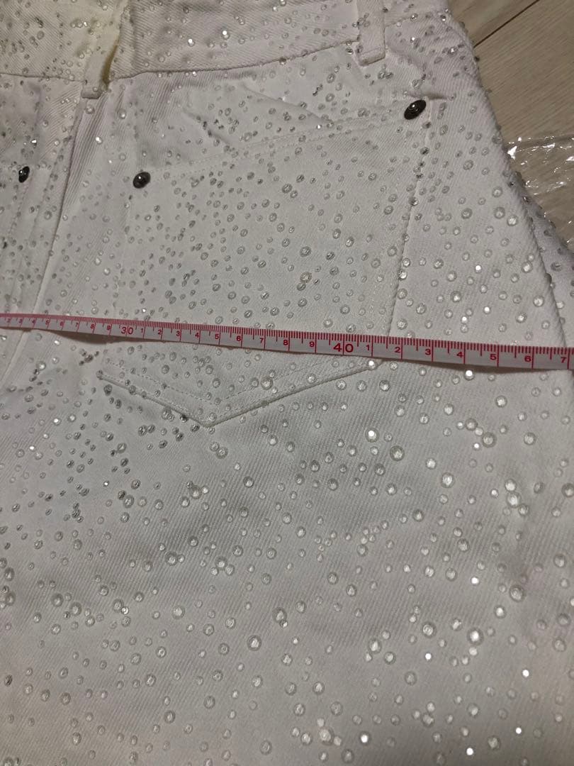 EIMY ISTOIRE drop patternデニムパンツ