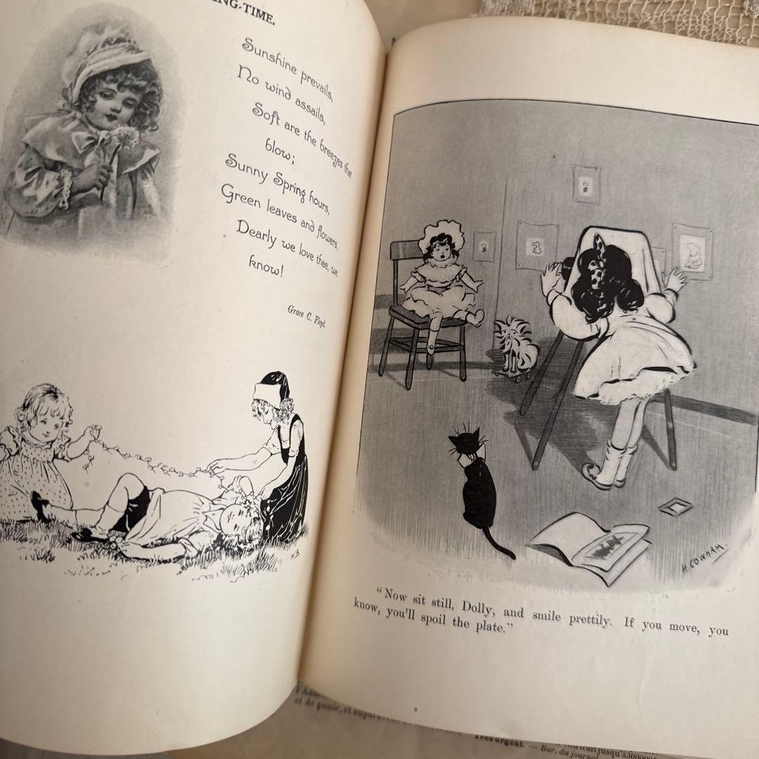 稀少アンティーク美しいヴィクトリアン絵本イギリス洋書　古書ジャンクジャーナル