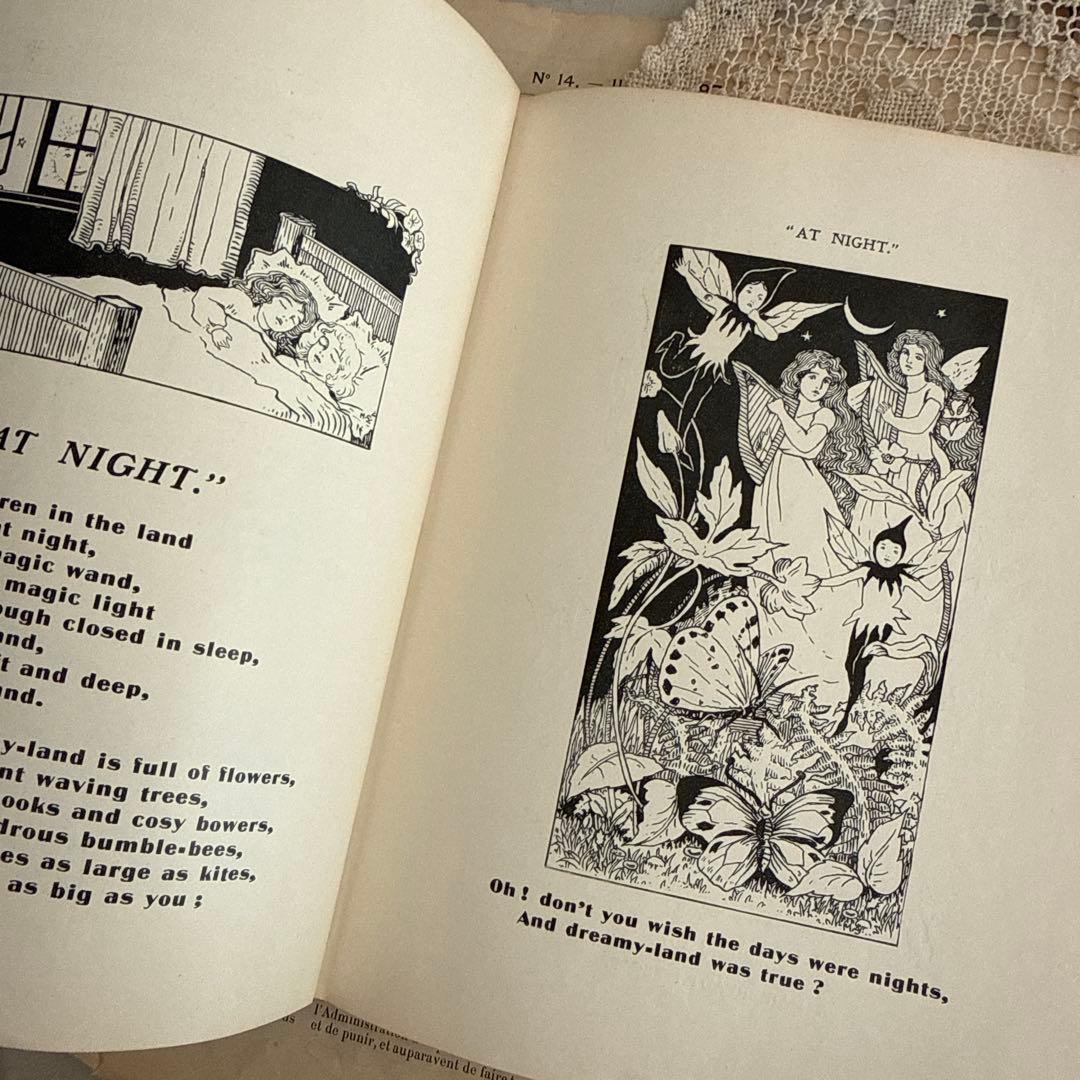 稀少アンティーク美しいヴィクトリアン絵本イギリス洋書　古書ジャンクジャーナル