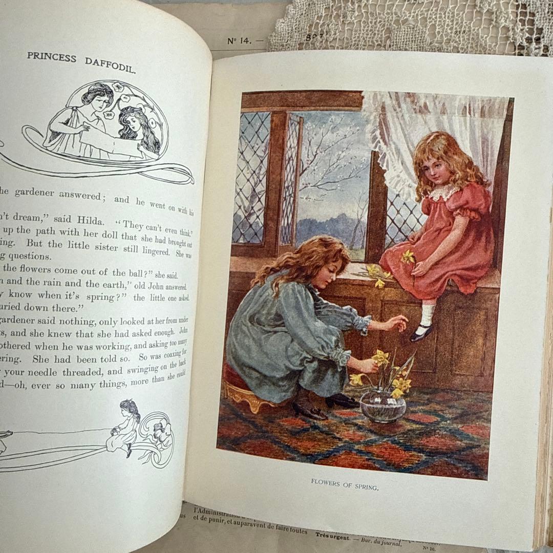 稀少アンティーク美しいヴィクトリアン絵本イギリス洋書　古書ジャンクジャーナル