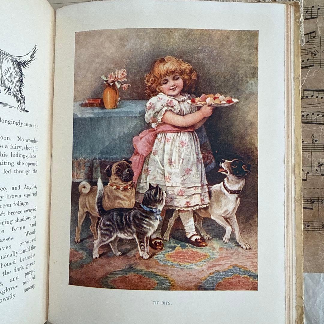 稀少アンティーク美しいヴィクトリアン絵本イギリス洋書　古書ジャンクジャーナル