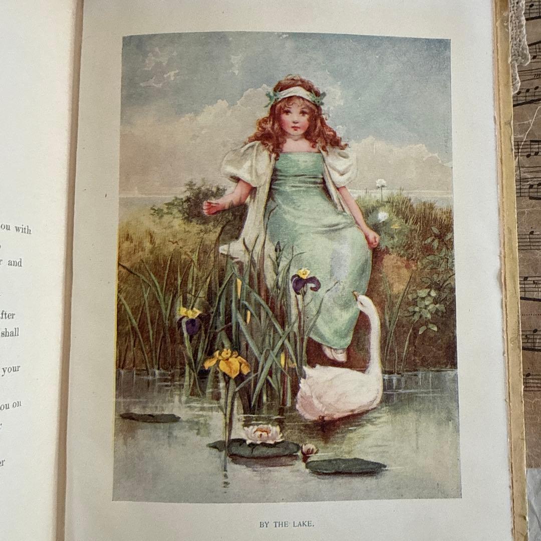 稀少アンティーク美しいヴィクトリアン絵本イギリス洋書　古書ジャンクジャーナル