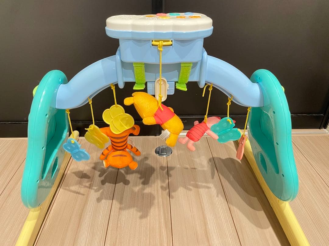 【美品】プーメリー　くまのプーさん選べる回転6WAY ジムにへんしんメリー