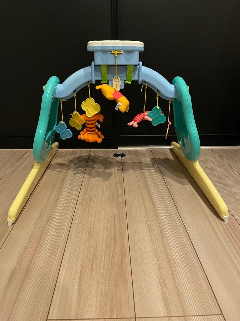 【美品】プーメリー　くまのプーさん選べる回転6WAY ジムにへんしんメリー