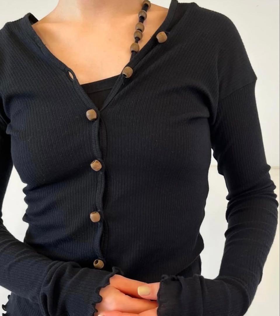 s*i様 baserange tav cardigan black s