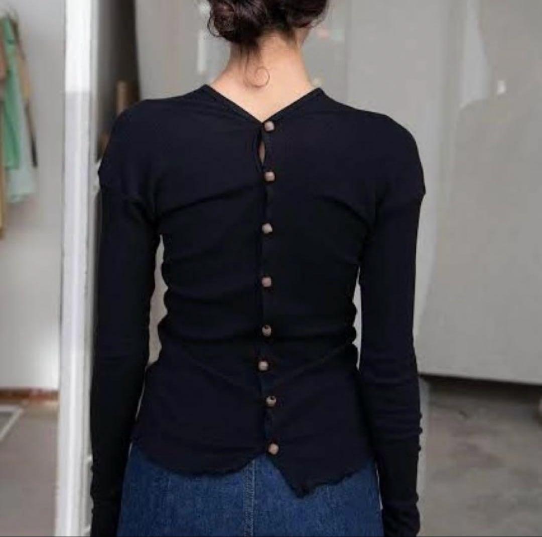 s*i様 baserange tav cardigan black s