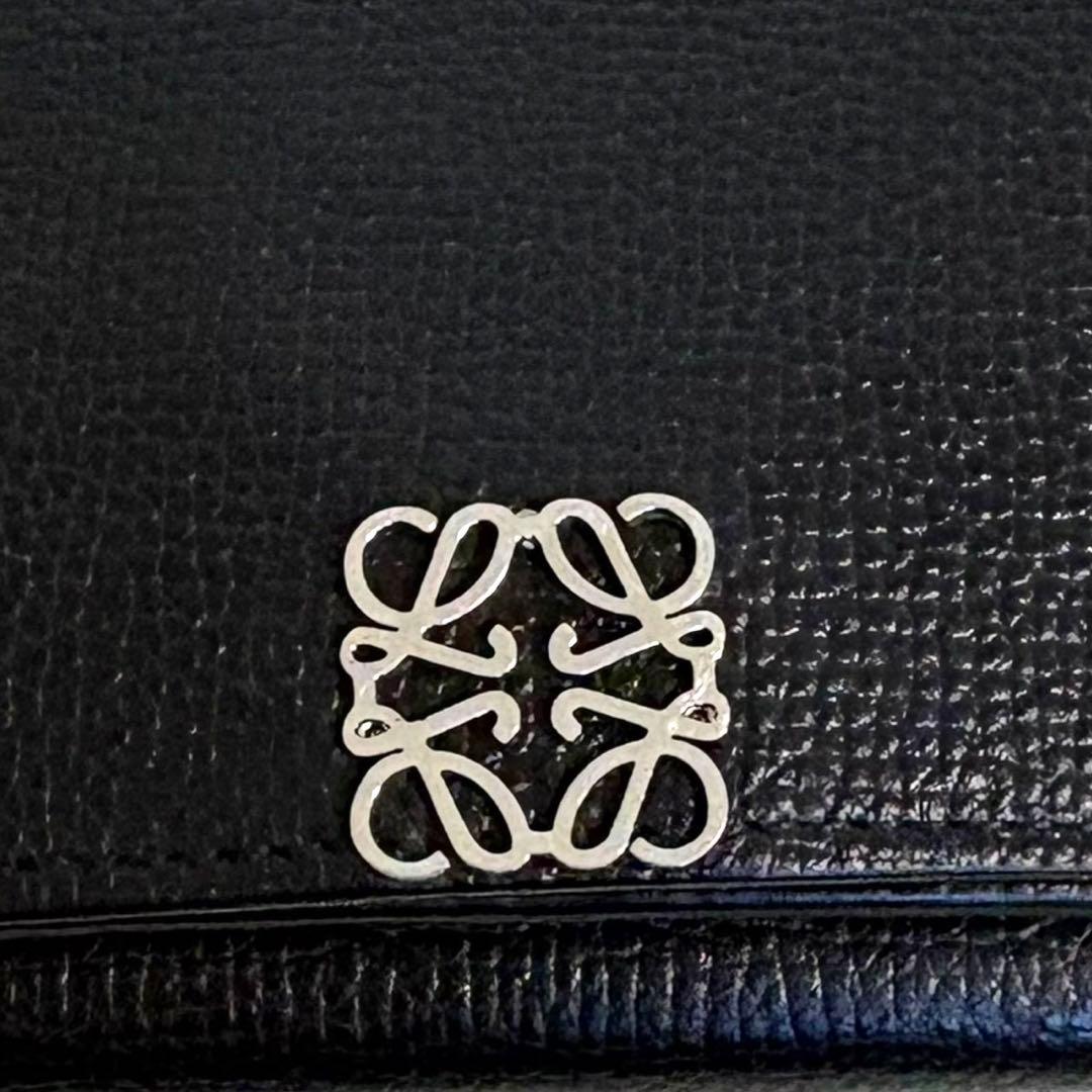 極上美品✨ LOEWE アナグラム バーティカル ウォレット スモール ブラック