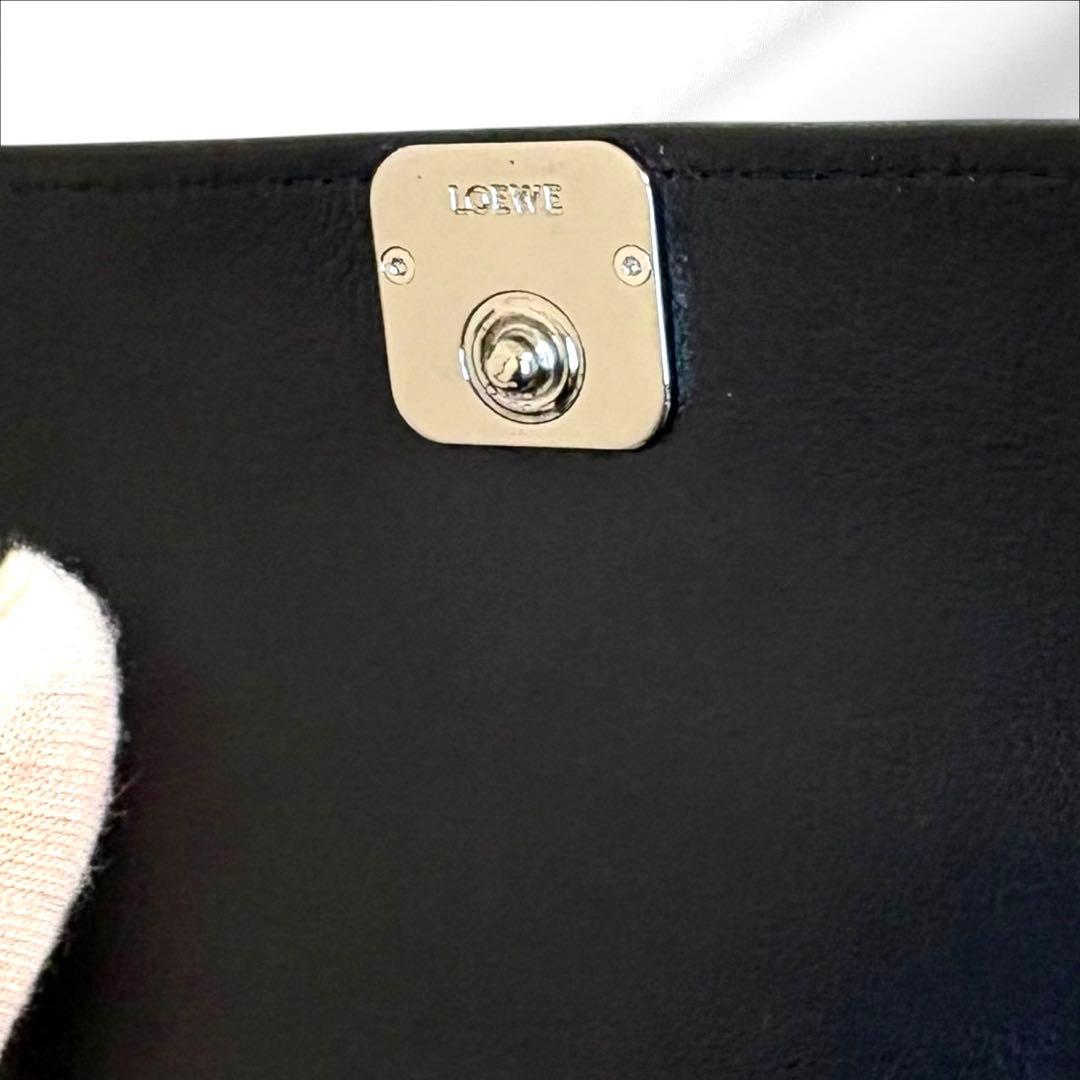 極上美品✨ LOEWE アナグラム バーティカル ウォレット スモール ブラック
